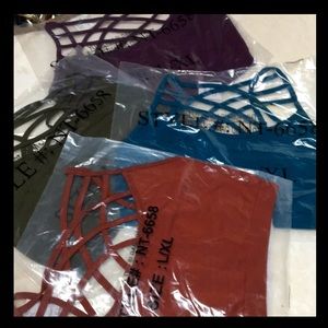 NWOT Zenana Outfitters Bralette L/XL  assortment of 4